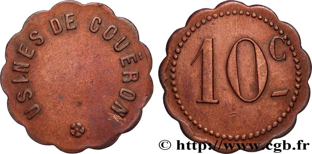 USINES DE COUERON 10 Centimes Usines de Couéron q.SPL