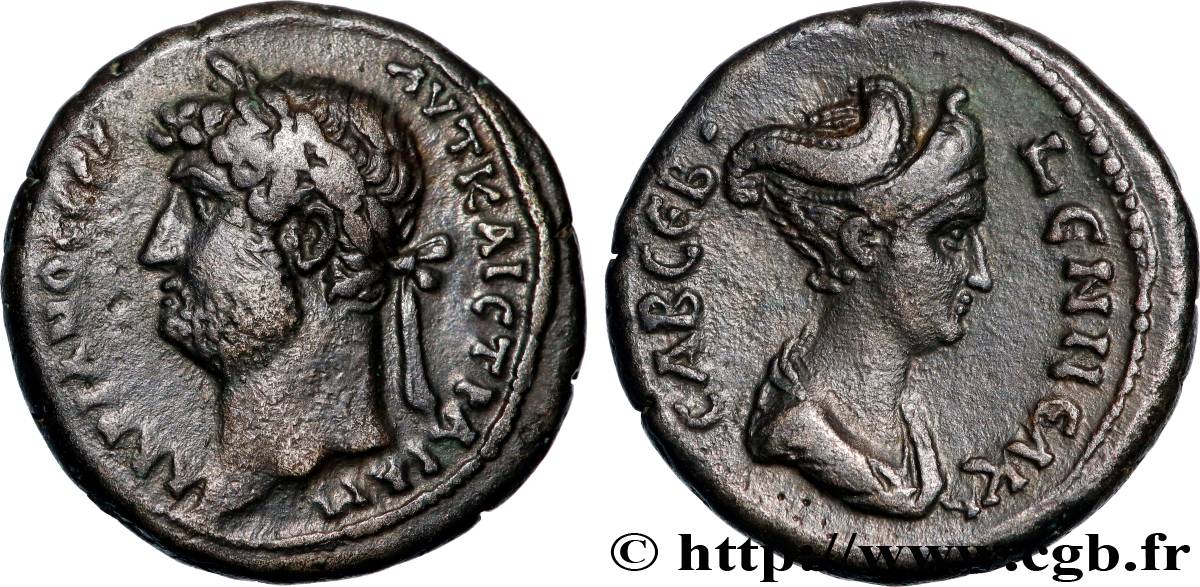 HADRIAN and SABINA Tétradrachme AU