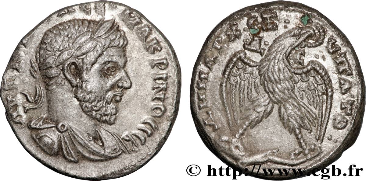 MACRINUS Tétradrachme syro-phénicien AU