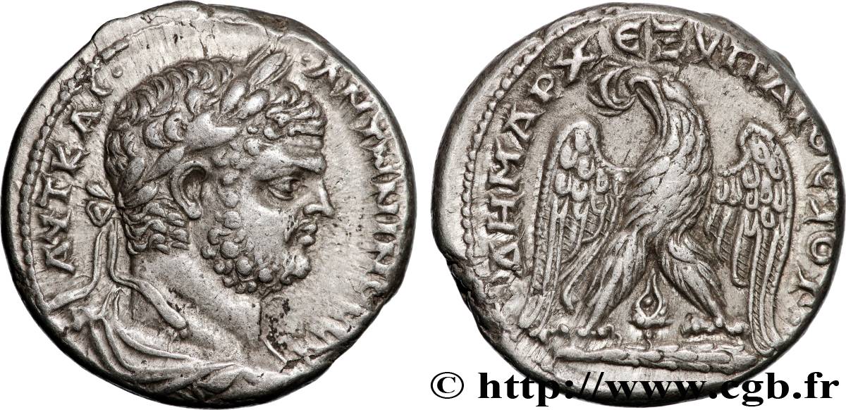 CARACALLA Tétradrachme syro-phénicien AU