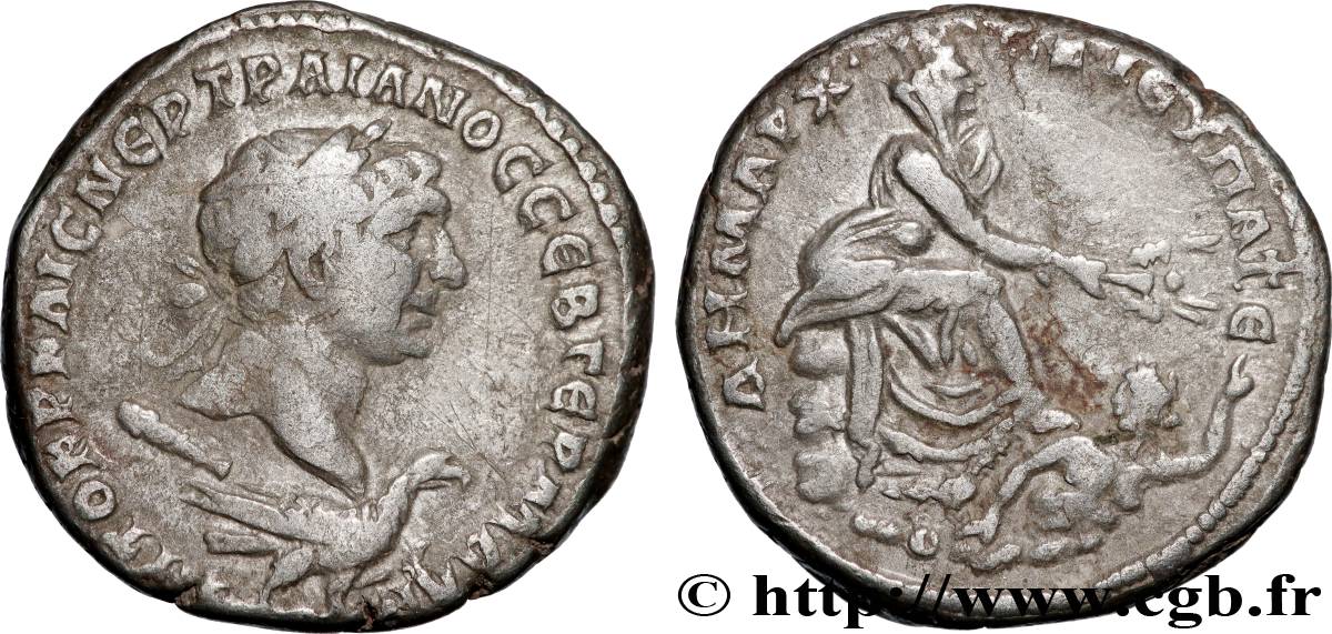 TRAJAN Tétradrachme syro-phénicien TTB