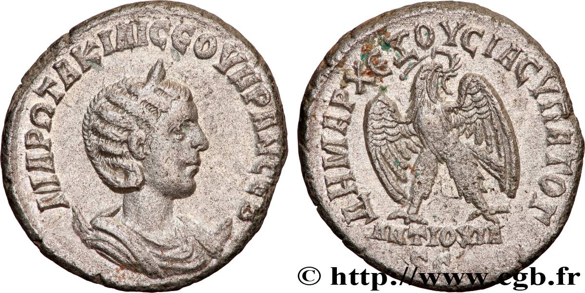 OTACILIA SEVERA Tétradrachme syro-phénicien AU