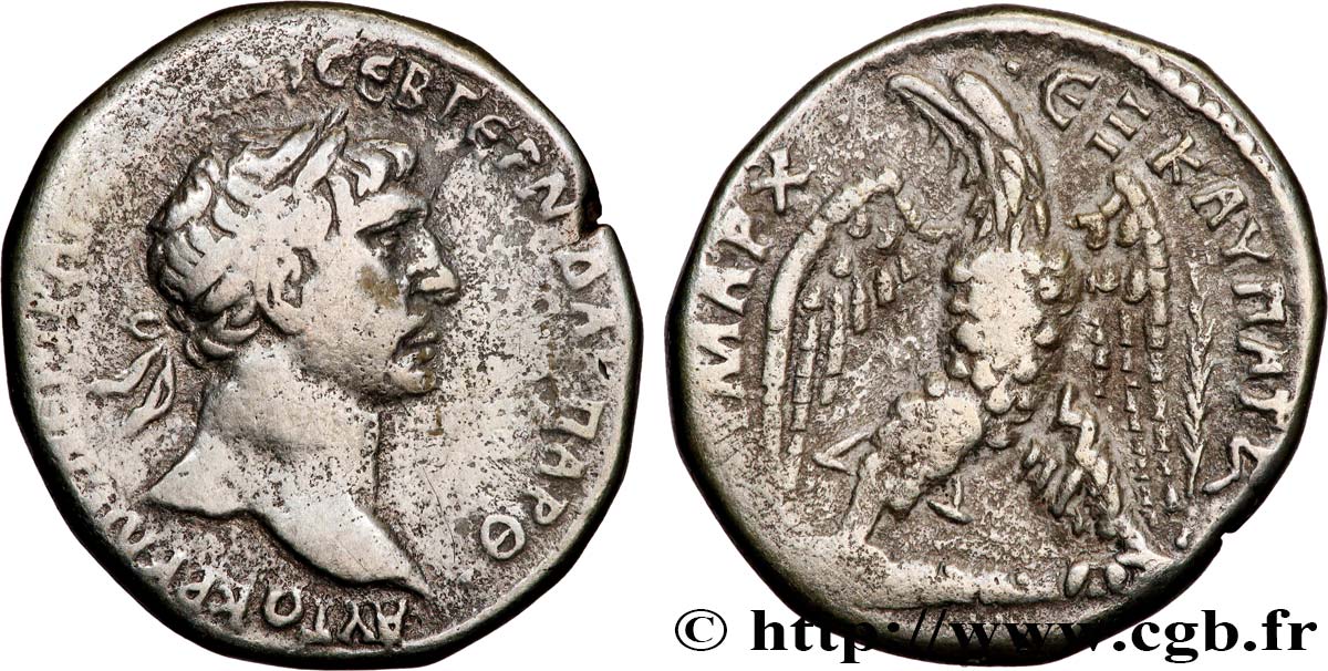 TRAJANUS Tétradrachme syro-phénicien XF/AU