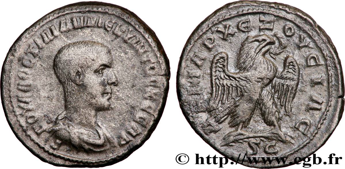 HOSTILIANUS Tétradrachme syro-phénicien SS