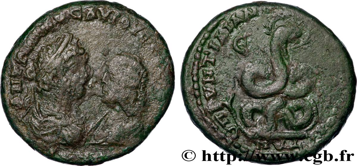 CARACALLA and JULIA DOMNA Pentassaria VF