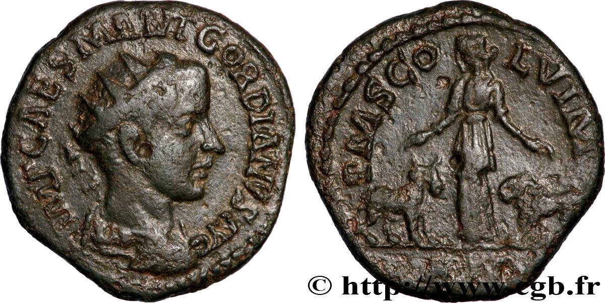 GORDIAN III Dupondius AU