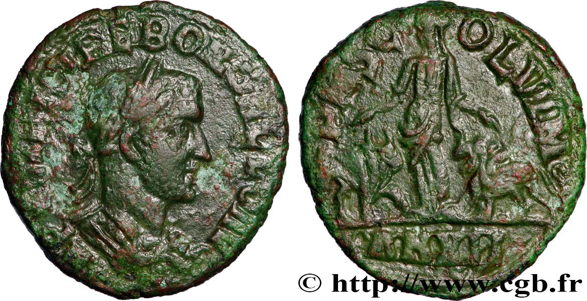 TREBONIANUS GALLUS Sesterce AU