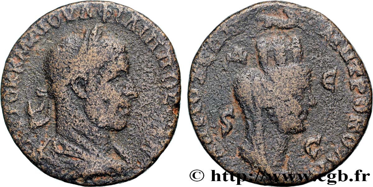 PHILIPPUS II Sesterce VF