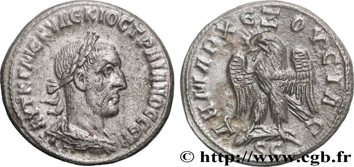 TRAJAN DECIUS Tétradrachme syro-phénicien AU/AU