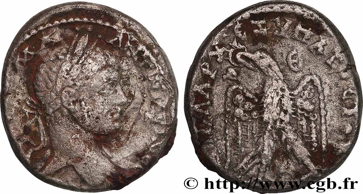 ELAGABALUS Tétradrachme syro-phénicien fSS