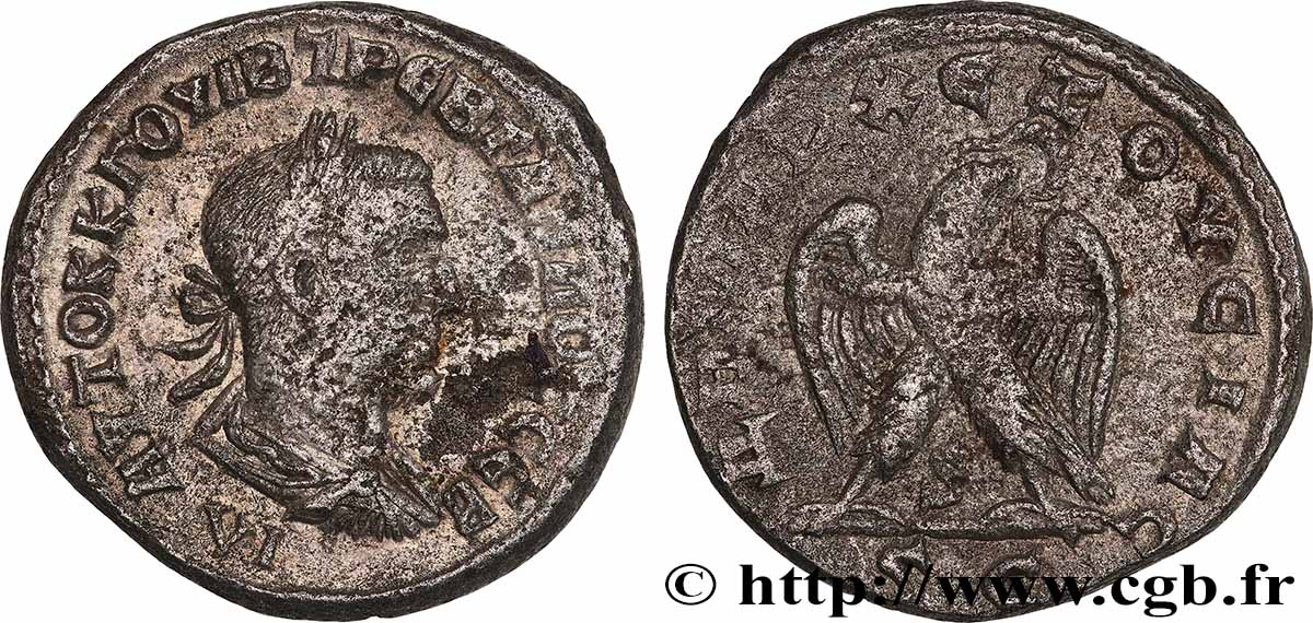 TRÉBONIEN GALLE Tétradrachme syro-phénicien TTB