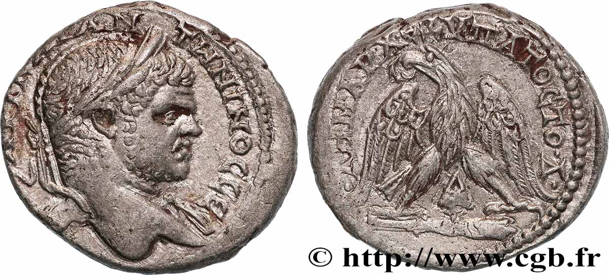CARACALLA Tétradrachme syro-phénicien TTB+