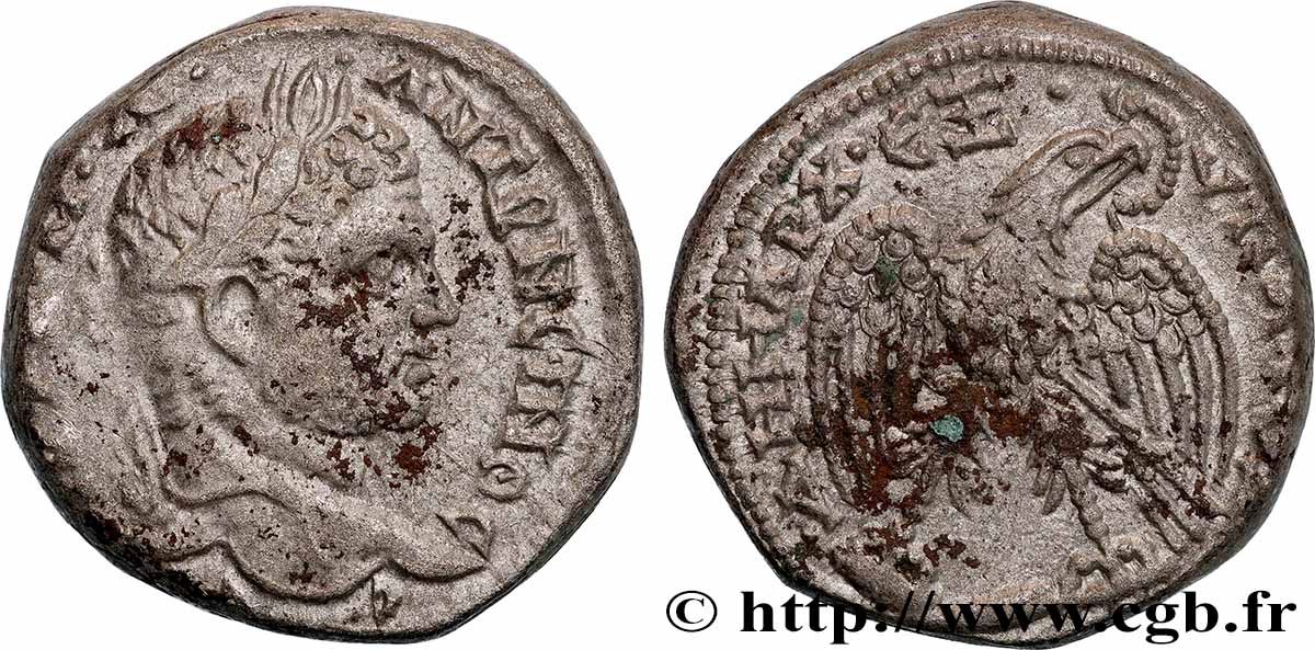 CARACALLA Tétradrachme syro-phénicien TTB/TTB+