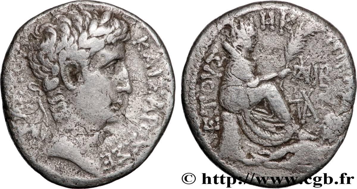 AUGUSTUS Tétradrachme syro-phénicien XF