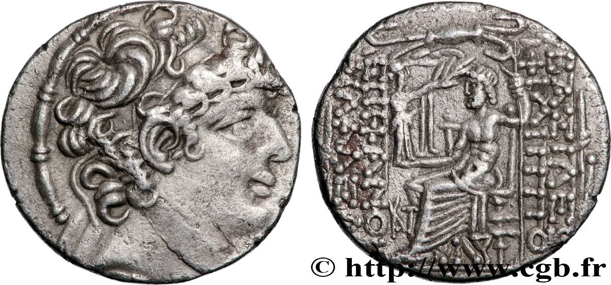 SIRIA - PROVINCIA ROMANA - QUINTO CAECILIO Tétradrachme syro-phénicien MBC+