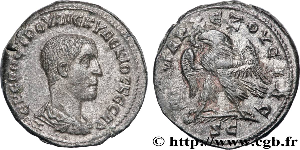 HERENNIUS ETRUSCUS Tétradrachme syro-phénicien AU/AU