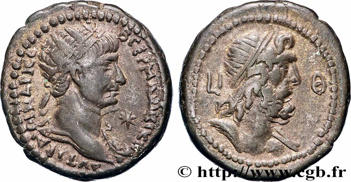 TRAJAN Tétradrachme TTB