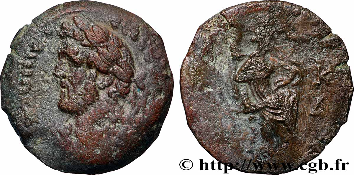 ANTONIN LE PIEUX Drachme TTB/TB+