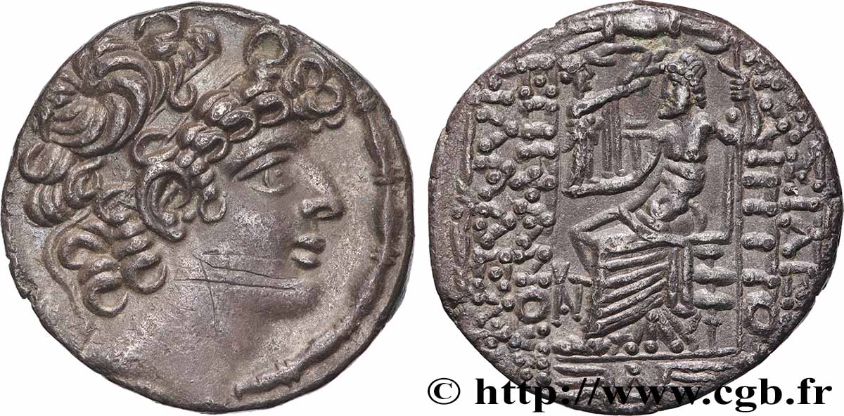 SIRIA - PROVINCIA ROMANA - QUINTO CAECILIO Tétradrachme syro-phénicien EBC/MBC+