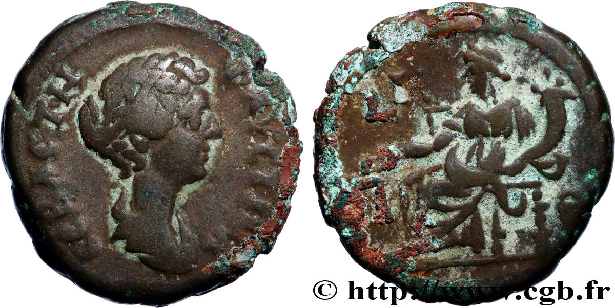 FAUSTINA DAUGHTER Tétradrachme XF/VF