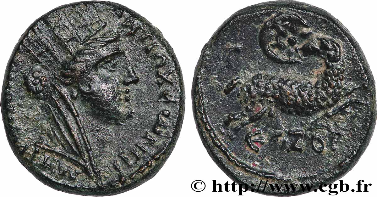 SYRIE - SÉLEUCIE ET PIÉRIE - ANTIOCHE - AUGUSTE Bronze TTB+