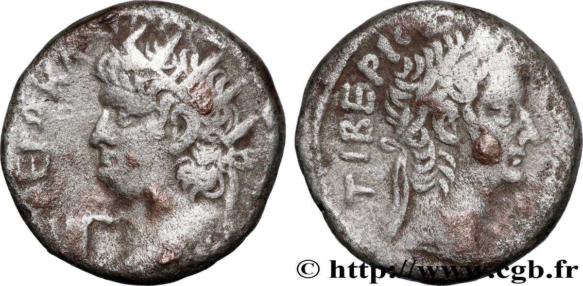 NÉRON et TIBÈRE Tétradrachme TTB