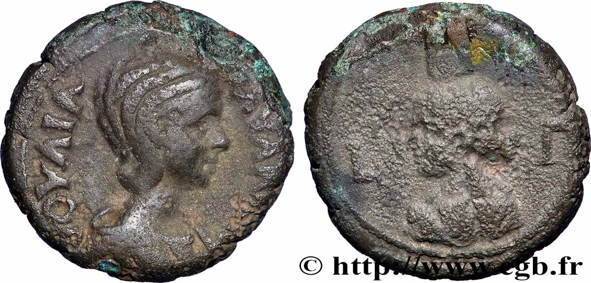 IULIA PAULA Tétradrachme SS/fSS