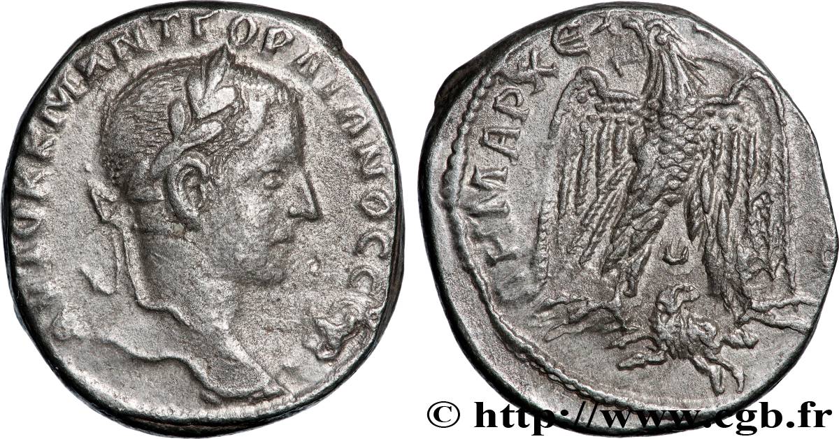 GORDIEN III Tétradrachme syro-phénicien TTB+