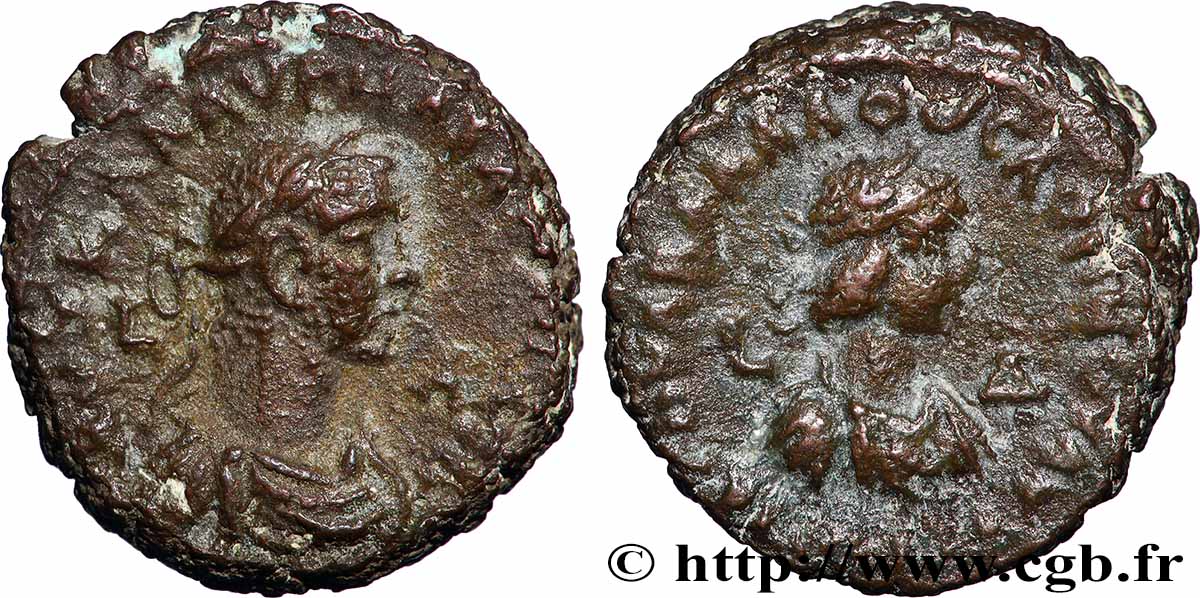 AURÉLIEN et VABALLATH Tétradrachme TTB