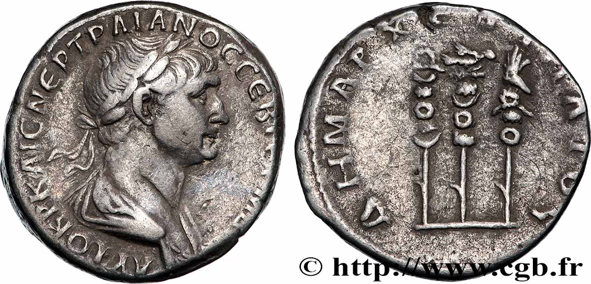 TRAIANO Tridrachme q.SPL/BB