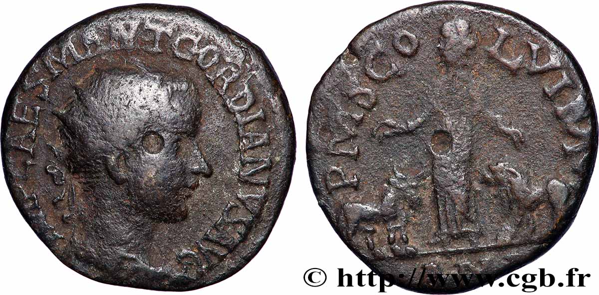 GORDIANO III Dupondius q.BB