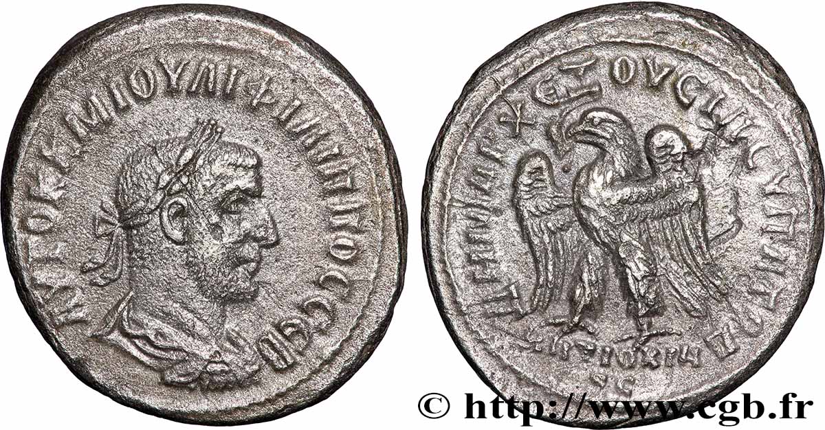 PHILIPPUS Tétradrachme syro-phénicien AU
