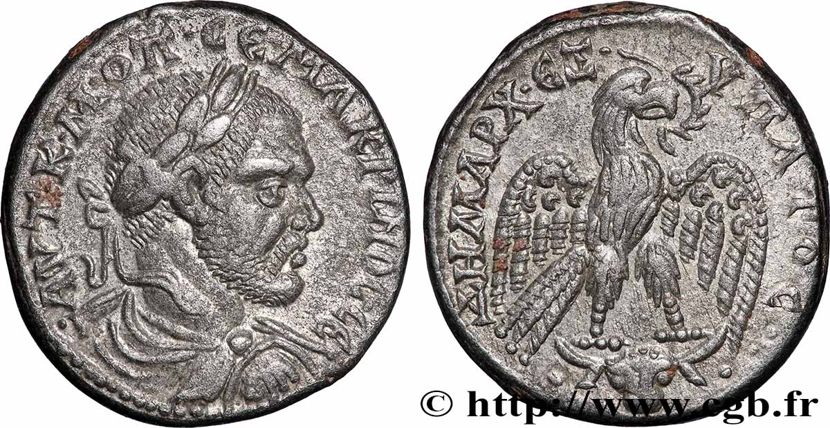 MACRINUS Tétradrachme syro-phénicien AU