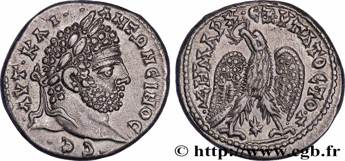 CARACALLA Tétradrachme syro-phénicien AU