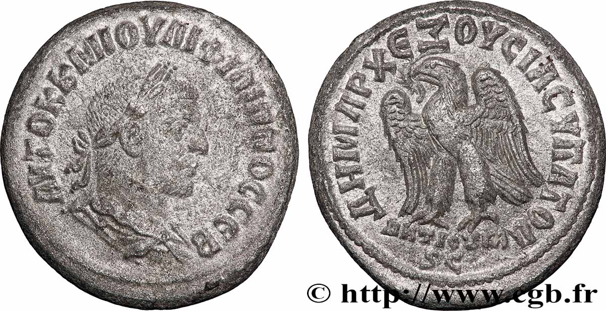 PHILIPPE Ier L&nbsp;ARABE Tétradrachme syro-phénicien TTB+