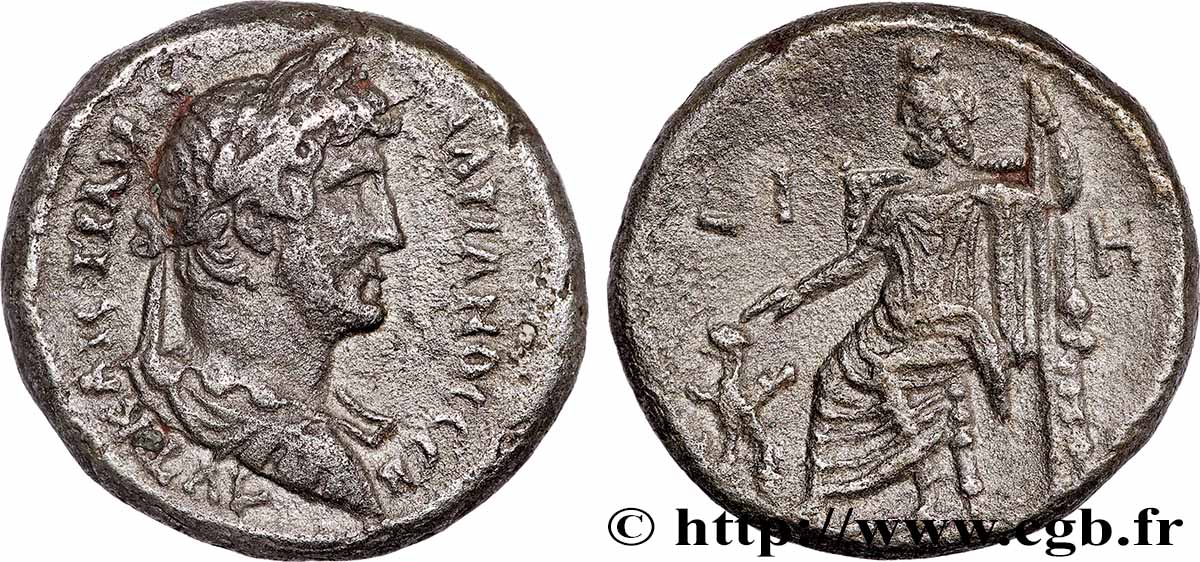 HADRIEN Tétradrachme TTB+/TTB