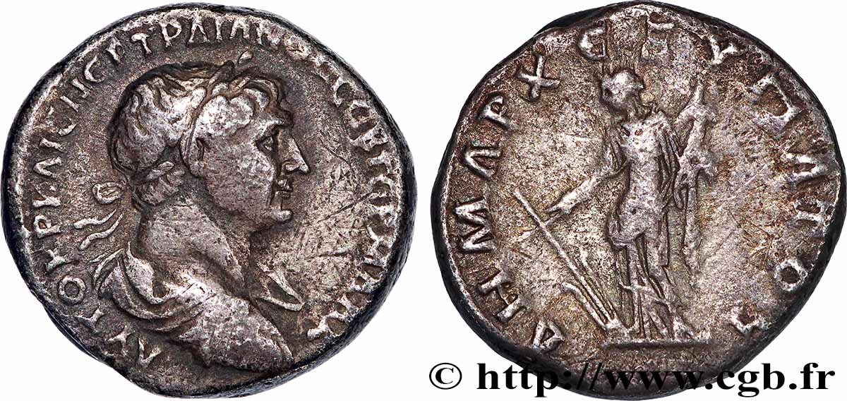 TRAJANUS Didrachme XF