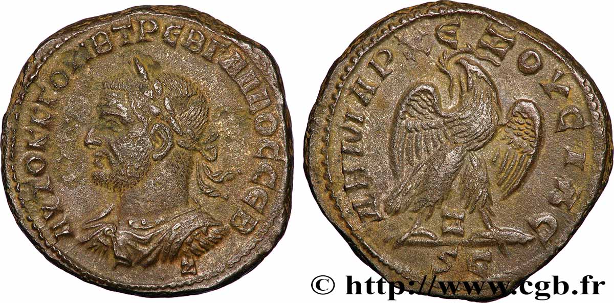 TREBONIANUS GALLUS Tétradrachme syro-phénicien AU