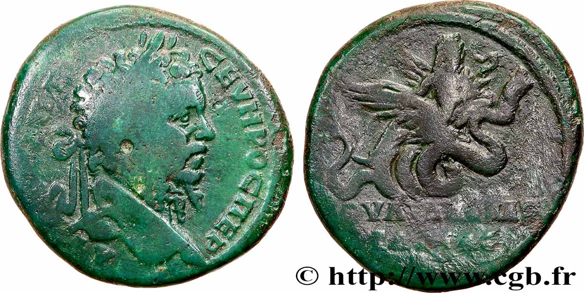 SEPTIMIUS SEVERUS Tetrassaria VF