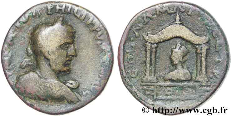 PHILIPPUS I. ARABS Moyen bronze fSS