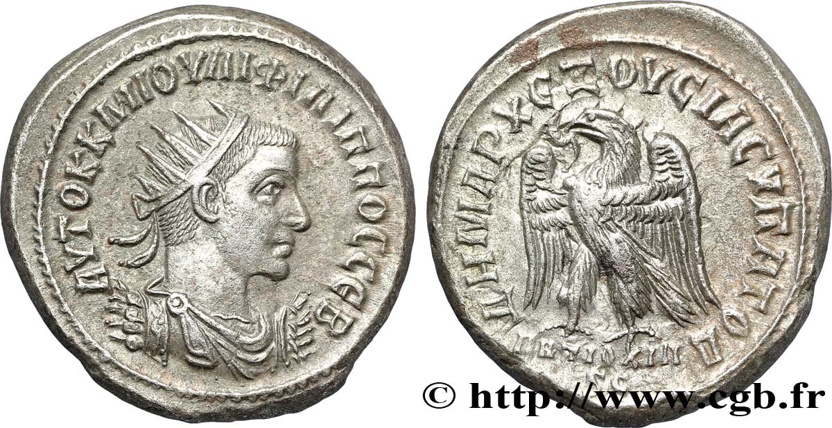 PHILIPPUS II Tétradrachme syro-phénicien fVZ