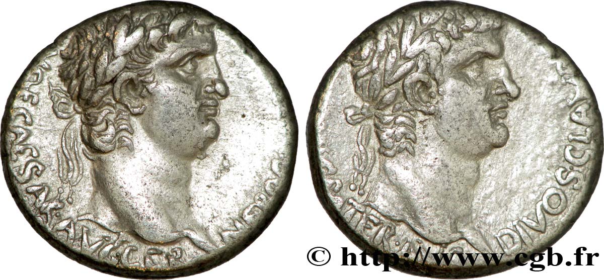 NERO and CLAUDIUS Tétradrachme syro-phénicien AU