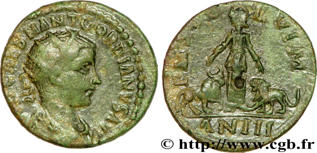 GORDIAN III Dupondius AU