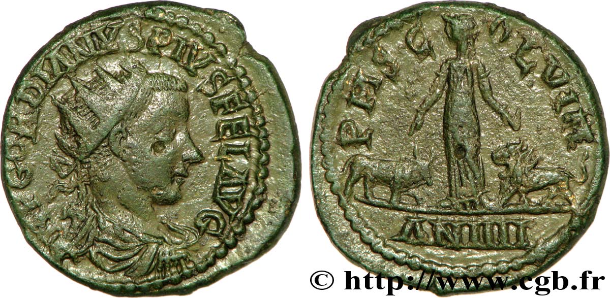 GORDIANO III Dupondius EBC