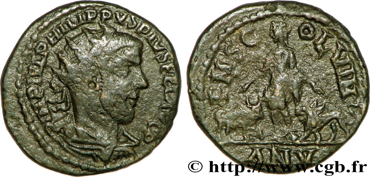 PHILIPPUS I. ARABS Dupondius SS