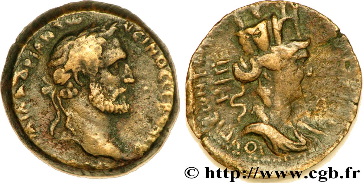 ANTONINUS PIUS Bronze, (MB, Æ 25) XF