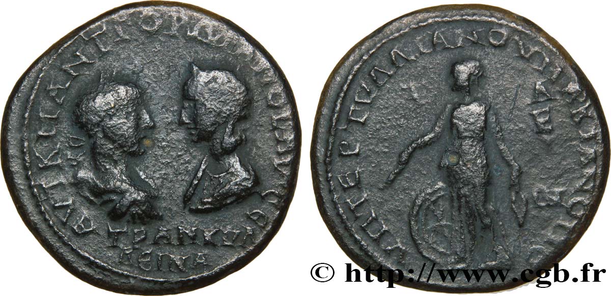 GORDIANUS III and TRANQUILLINA Pentassaria XF