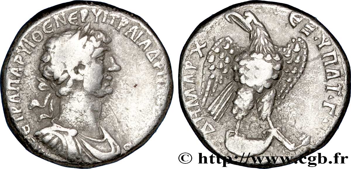 HADRIAN Tétradrachme syro-phénicien VF