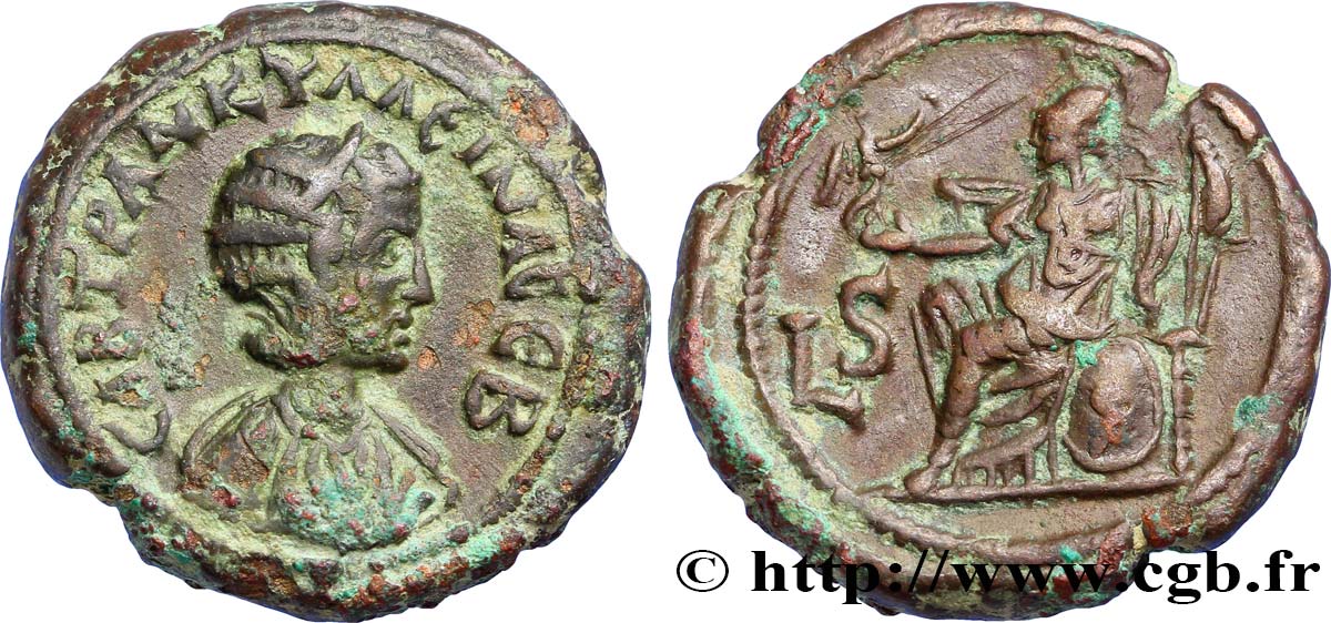 GORDIANUS III und TRANQUILLINA Tétradrachme fVZ