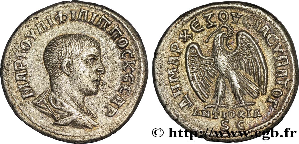 PHILIPPUS II Tétradrachme syro-phénicien AU